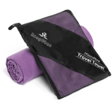 Microfiber embossed sports towel with combination lock